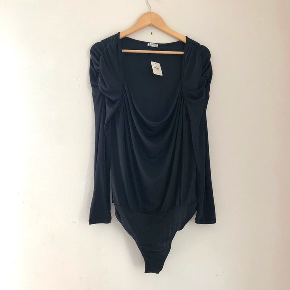 Free People Black Long Sleeve Bodysuit - Picture 5 of 7